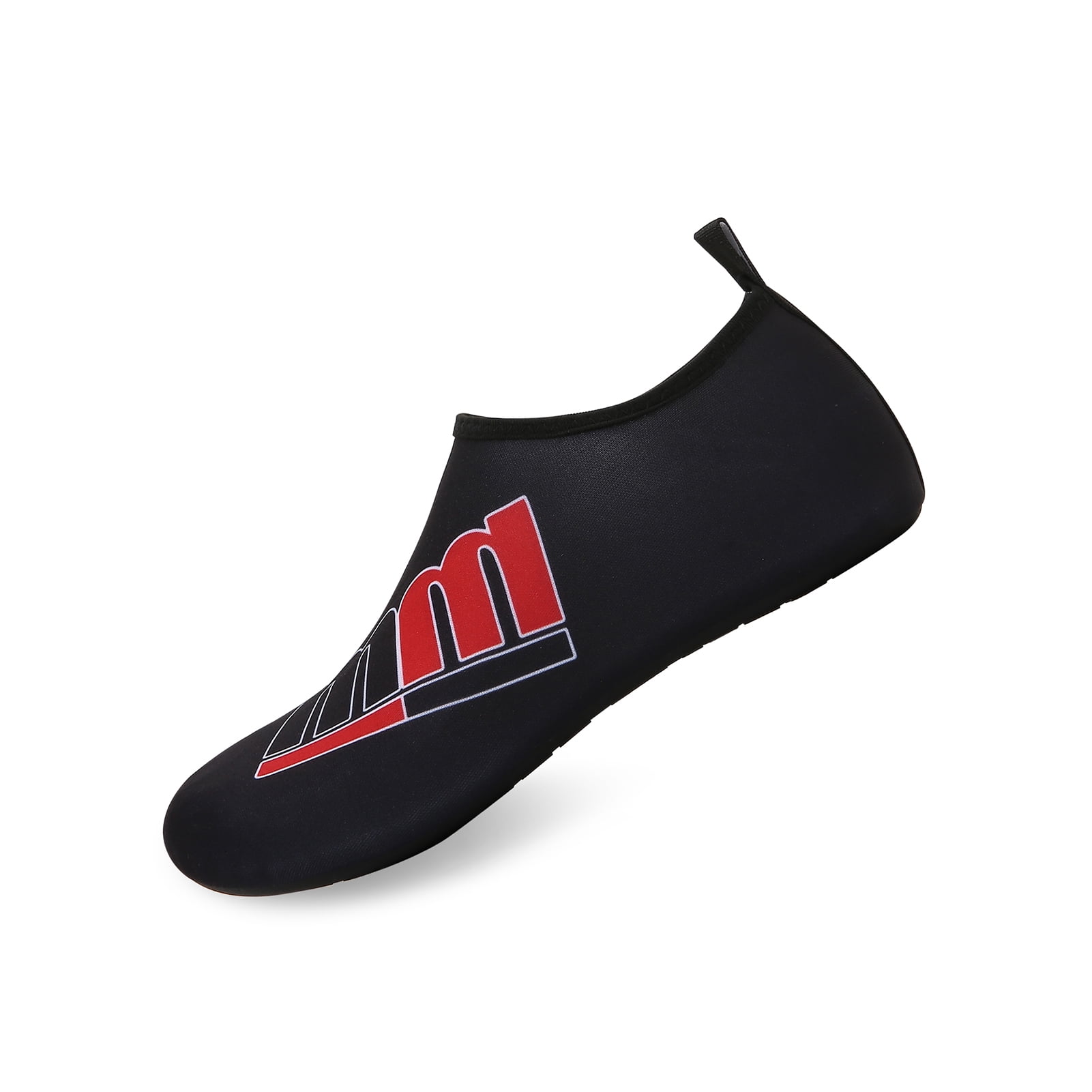 Men and Women a Slip On Barefoot Quick-Dry Beach Aqua Yoga Water Shoes (MM/Black, 7.5-8.5 Women/6.5-7.5 Men)