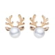 thumbnail image 2 of Pendientes de botón para mujer, pendientes de botón, pendientes de botón para mujer, pendientes de mujer, pendientes de Navidad, pendientes de tendencias de moda, pendientes de mujer, 2 of 3