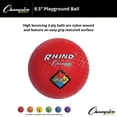 thumbnail image 4 of Pelota Playground Champion Sports Rhino, 8,5 cm de diámetro, color rojo, 4 of 8