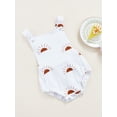 thumbnail image 3 of Toddler Baby Girls Boys Romper, Sleeveless Backless Sun/Diamond Printed Bodysuit, 3 of 9