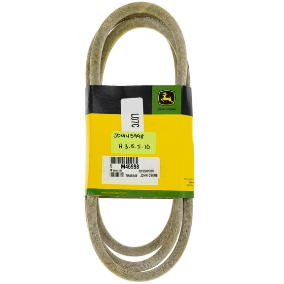 John Deere M45998 Mower Deck Drive Belt 37 38 39 41 46 Tractor Mounted Mower