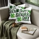 thumbnail image 4 of Funda de almohada decorativa del día de San Patricio 18x18 pulgadas Patrón de trébol verde Piel de melocotón Funda de cojín de terciopelo Sofá lavable a máquina Sofá Decoración del hogar Funda de, 4 of 4