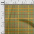 thumbnail image 1 of oneOone Cotton Poplin Light Green Fabric Madras Check Fabric For Sewing Printed Craft Fabric By The Yard 56 Inch Wide, 1 of 4