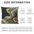 thumbnail image 6 of JRXY Black Throw Pillow Cover Set of 2 Black and Gold Marble Lumbar Pillow Case Decorative Soft Standard Pillow Cases with Zipper Abstract Pillowcase Luxury Cushion Covers Protector White, 6 of 6