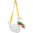 thumbnail image 3 of Mochila de peluche con diseño de pato adorable de dibujos animados (blanca), 3 of 6
