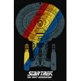thumbnail image 2 of Men's Star Trek: The Next Generation USS Enterprise Rainbow Streak Tank Top Black Small, 2 of 5