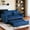 Dark Blue, variant on BSHTI 52.75” Pull-out Sleeper Sofa Bed,Solid Wood Frame,3 Adjustable Rreclining Angles,Two Matching Pillows,Easy Assembly,Velvet Fabric Loveseat,Medium Gray