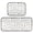 Pastel Ice Cream Pattern, variant on 2-Piece Kitchen Mat Set Non Slip Washable Floor Mats Decorative Rugs for Kitchen Sink Laundry Line Art Ice Cream Pattern
