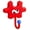 Red, variant on Creative Adhesive Hook, Creative And Practical Adhesive Puzzle Keychain, Can Be Used To Hang Keys, Scarves, Hats, Towels, Coats, And Bags