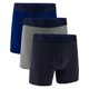 thumbnail image 1 of UNDER ARMOUR Calzoncillos bóxer para hombre, pack de 3 - Performance Cotton Boxer Briefs - Solid 6 in, Stretch, Mezcla de algodón Azul oscuro/Gris/Azul XL (X-Large), 1 of 3