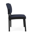 thumbnail image 4 of Fauteuil d'Appoint Sans Accoudoirs Lenox en Acier pour Réception / Acier Noir / Bleu, 4 of 5