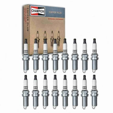 16 pc Champion Copper Plus Spark Plugs compatible with Dodge Charger 5.7L V8 2009-2019