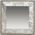 thumbnail image 1 of Benzara BM149423 Captivating Square Hanging Mirror, Gold & Gray, 1 of 1