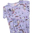 thumbnail image 2 of Sweet 'N Sassy Girls' Pajama Set - 2 Piece Hacci Snug Fit Sleep Shirt and Pajama Pants (Sizes: 7-14), 2 of 7