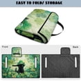 thumbnail image 5 of COEQINE Golf Cart Seat Protector with Fold Design & Carry Handle, Quilted Universal Fit 51.2x30.3 Inch for EZGO/Yamaha/Club Car 2-Seaters, 4 Pocket, St Patricks Day Black Cat Clover Green, 5 of 8