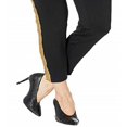 thumbnail image 3 of Lauren Ralph Lauren Womens Petites Metallic Trim Dress Pants Black PS, 3 of 3