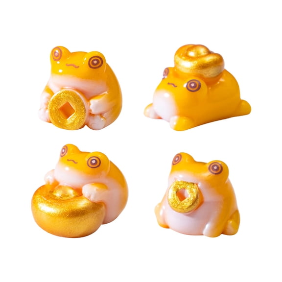 Educational Miniature Toads Figurines Resin Microlandscape Ornament