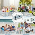 thumbnail image 5 of Picnic Blanket Extra Large(79" x 82"), 3-Layer Thickening Camping Blanket, Machine Washable Outdoor Blanket, Wear-Resistant, Soft and Comfortable, Sandproof Beach Mat for Beach, Park, Lawn(Boho Brown), 5 of 6