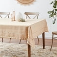thumbnail image 6 of Hem Stitch Border Vintage Design Tablecloth Oatmeal 60" by 84" Oblong / Rectangle, 6 of 6
