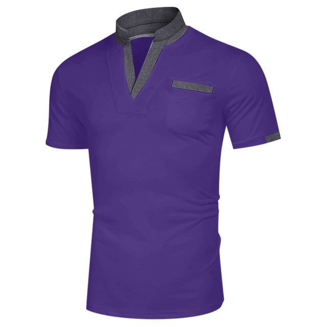 Chemise Unie pour Hommes Chemise à Manches Courtes Adaptée pour T-Shirt Décontracté Chemise de Performance T-Shirts Amples pour Hommes T-Shirts Décontractés Mode Packs T-Shirts Ajustés pour Hommes Longs