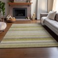 thumbnail image 6 of Addison Rugs Mayfield Washable Transitional Stripes Wheat Rectangle Rug, 8' x 10', 6 of 6