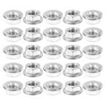 thumbnail image 1 of Tuercas de bloqueo de brida hexagonal serradas Uxcell M6x1.0mm, 25 unidades, acero inoxidable 304, no deslizantes, tuerca de brida hexagonal, plateado, 1 of 6