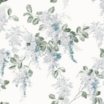 Laura Ashley Mirabelle Pale Seaspray Wallpaper