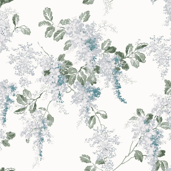 Laura Ashley Mirabelle Pale Seaspray Wallpaper