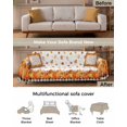 thumbnail image 3 of Thanksgiving Pumpkin Sofa Covers for 3 Cushion Couch,Washable Sectional & L Shape Couch Covers for Dog/Cat/Kid,Buffalo Black Plaid Maple Leaf Non Slip Sofa Slipcover Tassel Futon Cover 71''x150'', 3 of 8
