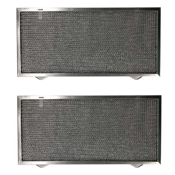 Replacement Aluminum Filters Compatible with Broan S99010304, Broan S99010307, Sears/Kenmore S99010304,G-8634, -11-7/8 x 20-11/32 x 3/8 (2 PT LS) (2-Pack)