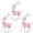 Pink, variant on KOYPTL 3 Pcs Reindeer Christmas Ornament Set Transparent Elk Figurines Christmas Table Decorations Christmas Decorations for Desktop Home Decor,Christmas Gifts for Grandkids Women Blue