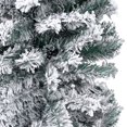 thumbnail image 3 of vidaXL Slim Artificial Pre-lit Christmas Tree with Ball Set Green 210 cm, 3 of 5