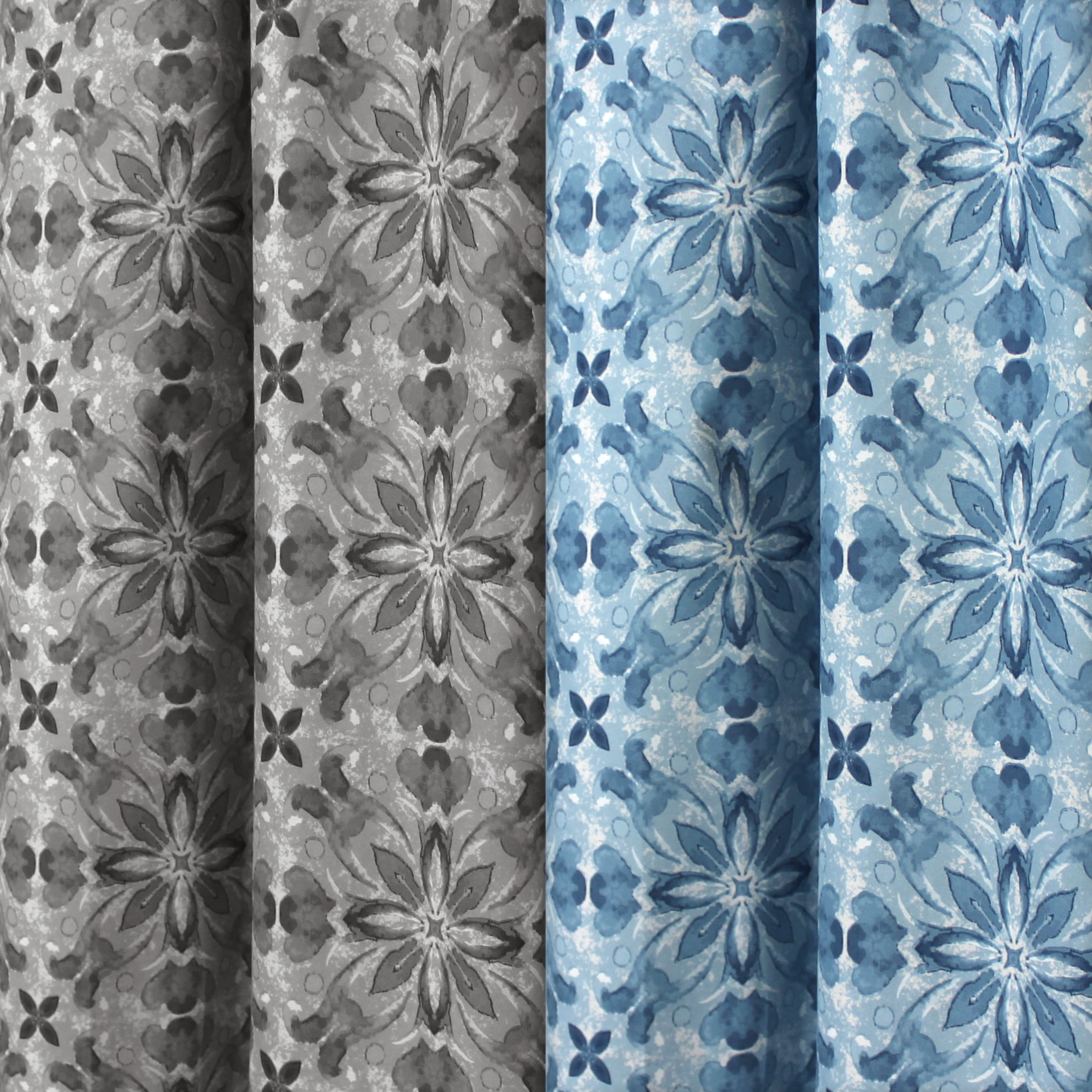 Mainstays Geo Floral Single Blackout Curtain Panel