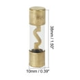 thumbnail image 2 of Plastic Tube Fuse 60 Amp Gold Tone Plated AGU Fuses for Car Auto 5pcs, 2 of 4