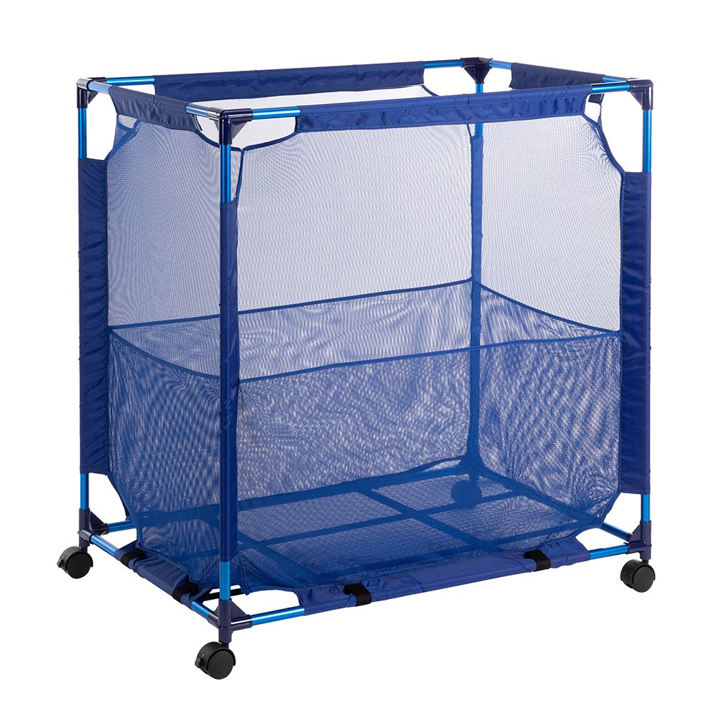 modern blue pool storage bin