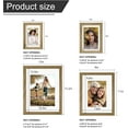 thumbnail image 2 of Picture Frame Set 12 Pack, Picture Frames Collage Wall Decor with Two 11x14, Two 8x10, Four 5x7, Four 4x6 for Wall and Tabletop, Made of Solid Wood, Covered by Plexiglass, Carbonized Brown, 2 of 7