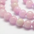 thumbnail image 4 of Natural Kunzite Beads Strands Spodumene Beads Round 8~9mm Hole: 1mm about 49pcs/strand 15.7 inch, 4 of 7