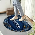thumbnail image 6 of Semicircle Entrance Door Mat - Polyester Fiber Foot Mat with Non-Slip Backing for Kitchen Bathroom Laundry Room - Absorbent and Quick Drying Floor Rug, 6 of 6