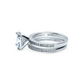 thumbnail image 3 of BERRICLE Sterling Silver Solitaire Wedding Engagement Rings 2 Carat Princess Cut Cubic Zirconia CZ Ring Set for Women, Rhodium Plated Size 6.5, 3 of 12