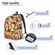 thumbnail image 3 of Disketp I Love Fall Most Of All print Canvas Backpack Lightweight Travel Daypack Student Rucksack Laptop Backpack-, 3 of 5