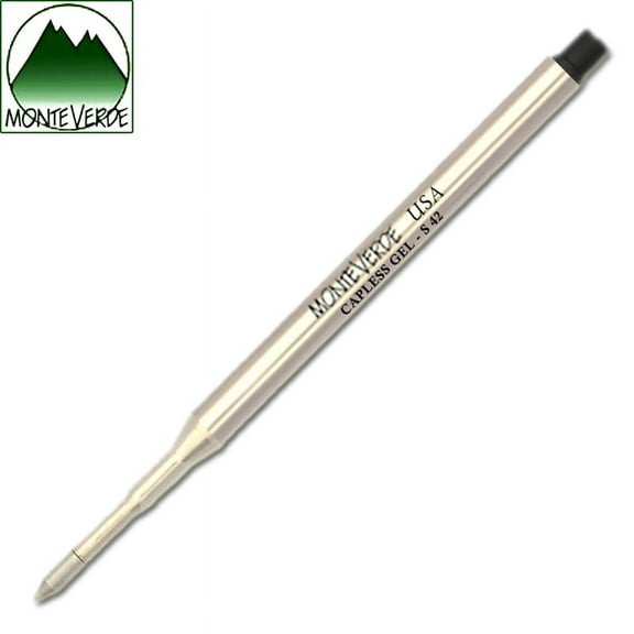 Monteverde S42 Capless Gel Ballpoint Refill to Fit Sheaffer Ballpoint Pens - Black, Fine, 1 Pack (S421BK)