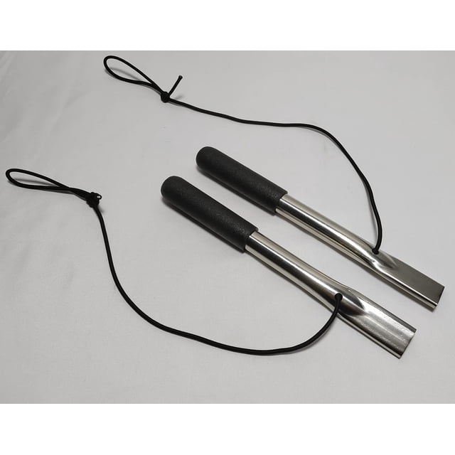 Extensión de manija de freno para silla de ruedas, 8 pulgadas, con bloqueo de rueda, acero inoxidable, manija extendida, con cordón (1 par)