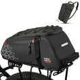 thumbnail image 1 of Bolsa trasera para bicicleta KEMIMOTO, PVC, 8 L, resistente al agua, negra, 1 of 7