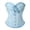 Blue, variant on Women's Lace Up Corset Bustier Top Court Style Body Shaper Push Up Waist Trainer Beach Party Summer Fall Wear for Women Dark Purple L