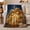 Manger Baby, variant on Traditional decorative motif Scene Holy Family Angel Lambs Peaceful, Warm Flannel Blanket for Living Room and Family Room, Festive decorative motif Scene, Art Lovers Christmas Gift