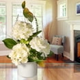 thumbnail image 2 of 9" Potted Hydrangea & Rose Flowers, 2 of 4