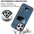 thumbnail image 3 of for iPhone 13 Pro Max Case Wallet, 2 in 1 Detachable Magnetic with Card Holder Back Cards Slot RFID Blocking PU Leather Shockproof Protective Stand Phone Case Cover for Women Men - Blue, 3 of 11
