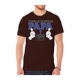 thumbnail image 1 of Mens "Who's An Awesome Papa" Short-Sleeve T-Shirts - Brown - Medium, 1 of 1