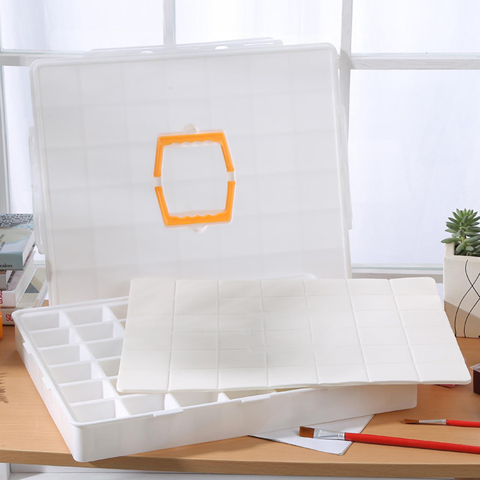 FVDPWYE Paint Palette Empty Palette Multifunctional with Handle Watercolor Painting Tray 46cmx37.5cmx6cm