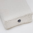 thumbnail image 6 of 66.7" W Boucle Upholstered Loveseat Couch Bench Open Back Settee for Living Room with Ball-Shaped Pillow, Cream, 6 of 15